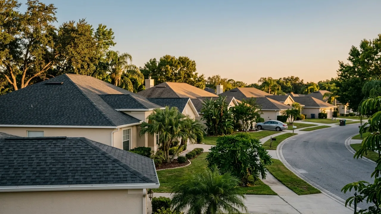 Roofing on a Fort Myers home in Estero