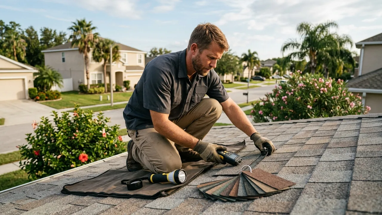 Wind mitigation inspection of a Fort Myers roof